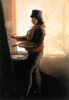 弗朗西斯科 德 戈雅 Self Portrait in the Workshop 弗朗西斯科 德 戈雅 Self Portrait in the Workshop